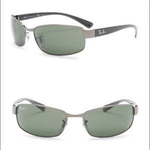 RAY-BAN 3502 POLARIZED AVIATOR SUNGLASSES